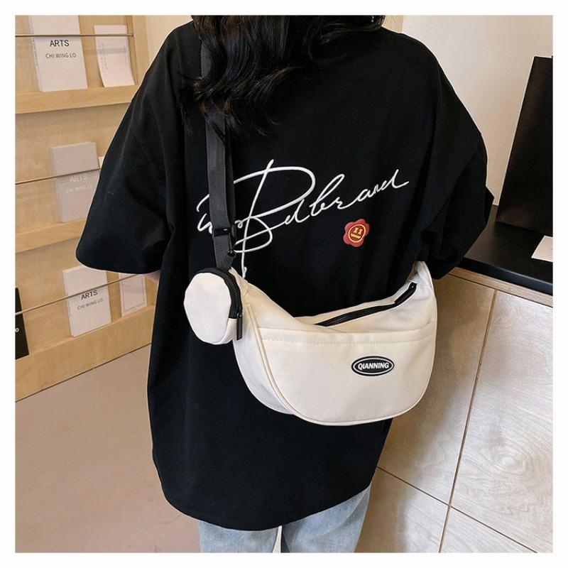 Stylish Minimalist Dumpling Bag Spacious Korean Women Shoulder Crossbody Bag Versatile Everyday Shopping Tote