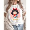 Women's Anime Princess Graphic Short-Sleeve T-Shirt Casual Y Round Neck Tee with Vibrant Cartoon Print for Spring & Summer, Anime T Shirt