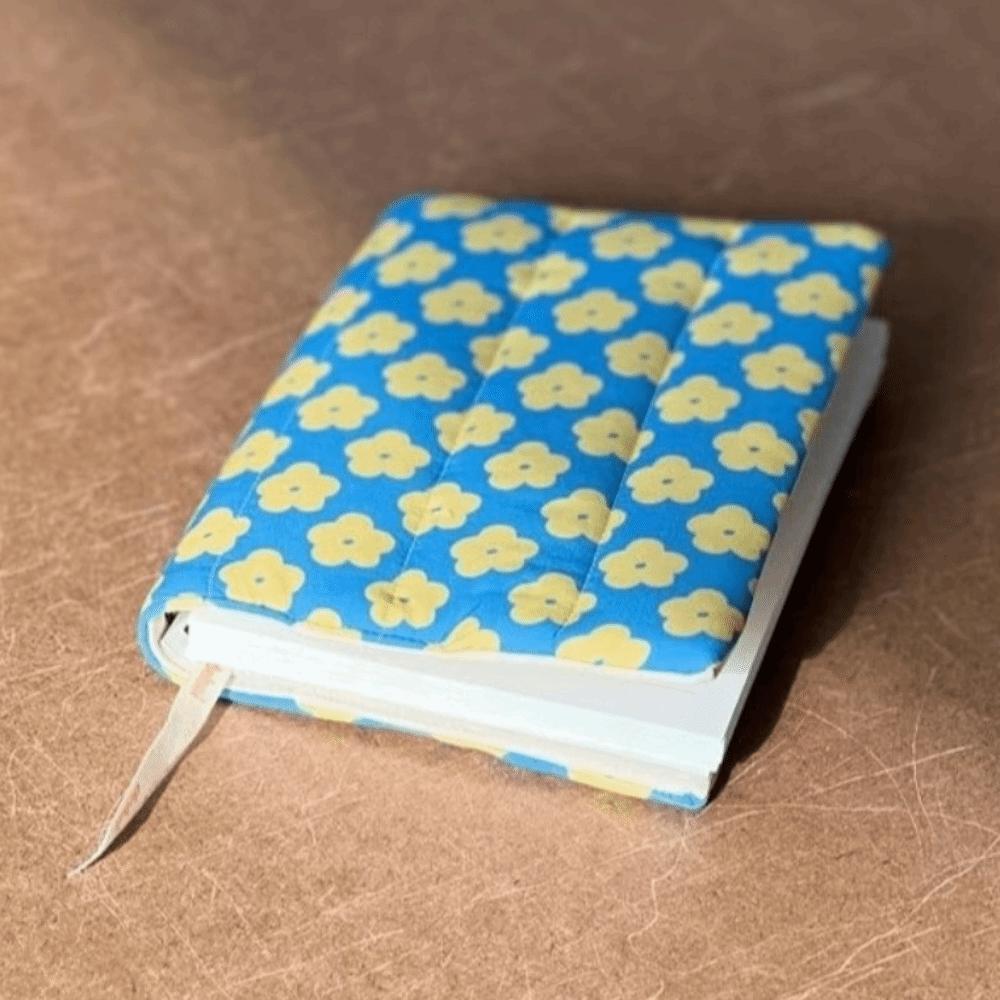 Lightweight Fabric Book Cover Floral Design Fabric Book Sleeve Notebook Protector  for Book Lovers