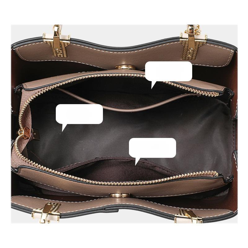 New Light Luxury Bag Women's Bag Genuine Leather Women's Hand-held Crossbody Bag Tote Bag Women's Gift for Wife