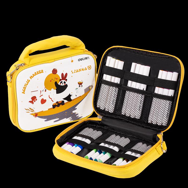 Deli 24-Color Acrylic Marker Pen Set