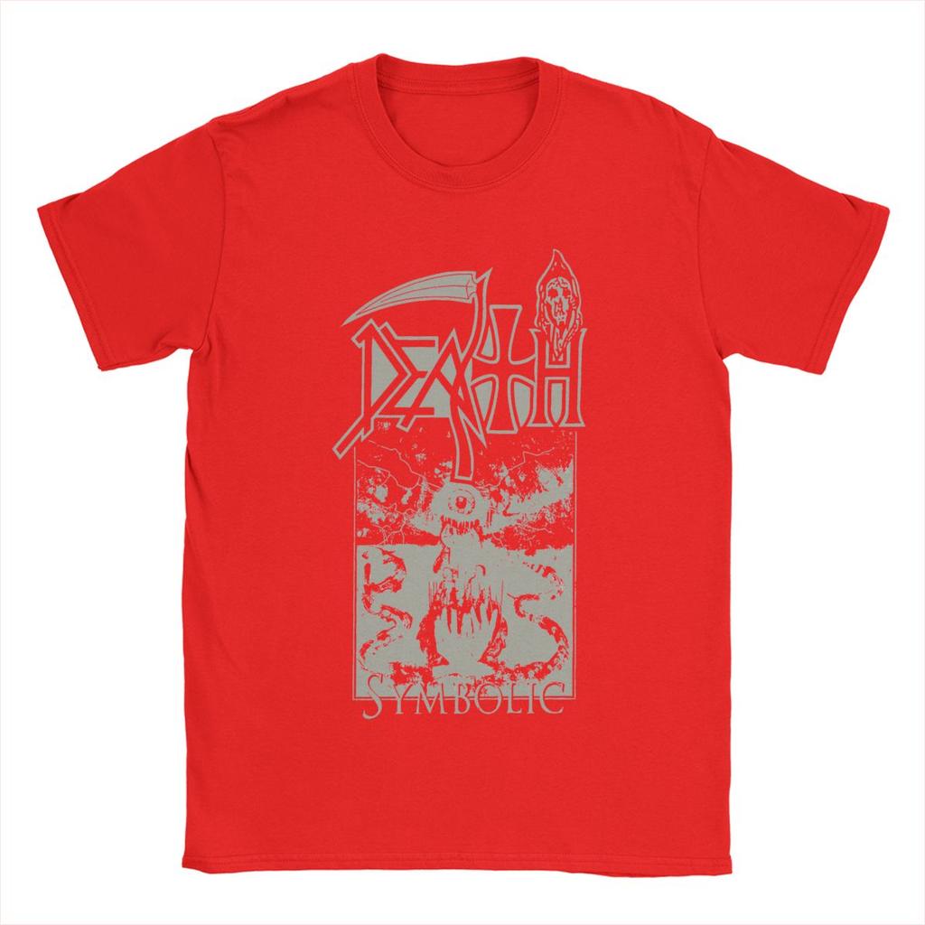 Fun Death Band T-Shirt Men Round Neck Pure Cotton T Shirts Short Sleeve Tees Printing Clothing