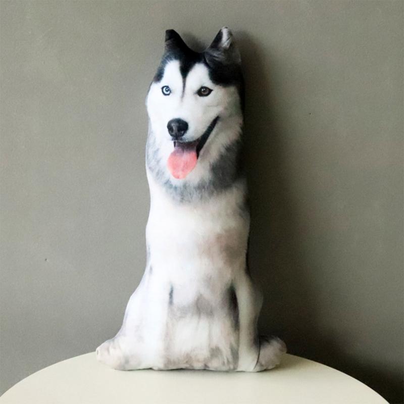 6 Stile 20cm 3D Biegbare Hunde-Wurfkissen Kreative Lustige Stofftiere Plüschtiere Spielzeug Erwachsene Kinder Geschenke Heimdekoration