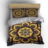 Golden Fractal Elegance. Bedding Sets Duvet Covers Pillowcases(1* Duvet Cover 2* Pillowcases Without Duvet Insert)