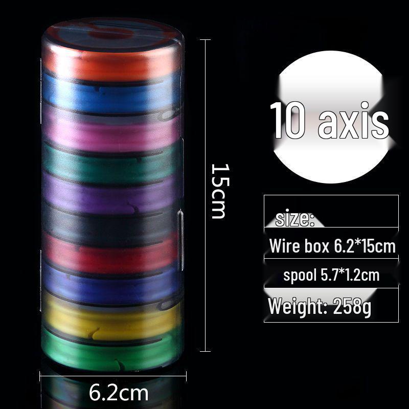 Rainbow Silicone Multifunctional Fishing Line Reel Box