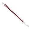 Red Garnet Bracelet: Handmade Sterling Silver Jewelry