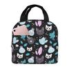 Kräuterhexe Gruselige Katze Aufdruck Brotdose Wasserdicht Thermisch Kühlertasche Lebensmittel Isoliert Lunchtasche Kinder für Kinder Tragbar Picknick Tragetaschen