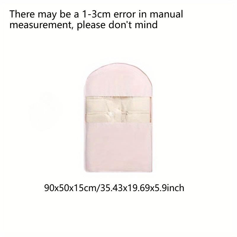 

1pc Hanging Vacuum Storage Bag, Space Saving Clothes Organizer Compresses Down Jackets By 40%, Wardrobe Compression Bag