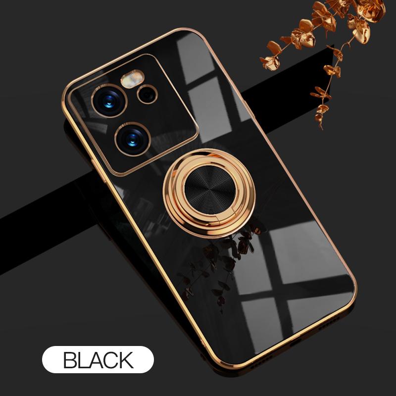 For Xiaomi 14T Plating Glossy Silicone Case For Xiaomi 14 T 13T 12T 11T 13 12 11 Lite 5G 12X 10T 10 12S 14T Pro Ring Stand Cover