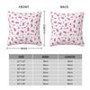 Pink Ribbon Throw Pillow Cover Polyester Throw Pillow Breast Cancer Awareness Vintage Cushion Covers