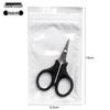 Stainless Steel Multifunctional Fishing Line & Lure Cutter, Small Serrated Scissors for Dyneema PE and Outdoor Use