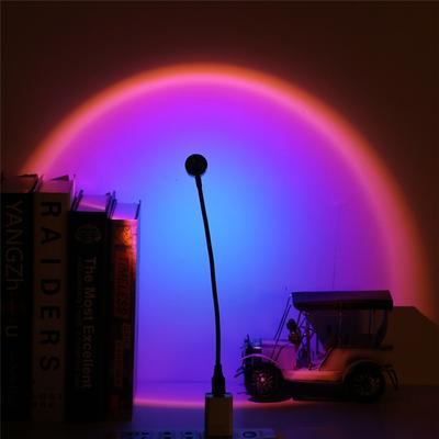Sunset Lamp USB Rainbow Projector Atmosphere Night Light Home Decoration Photography Lighting Coffee Shop Wall Decor Lights