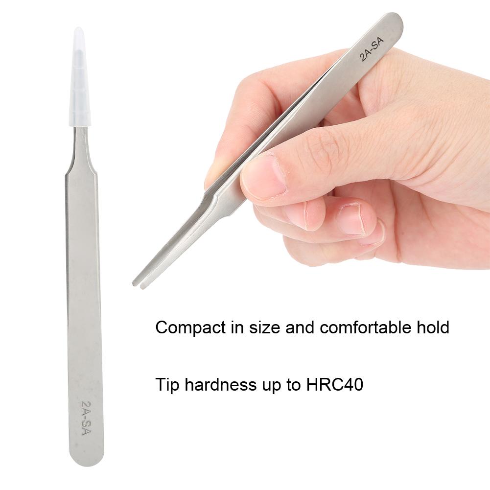 Stainless Steel Non Magnetic Anti Acid Tweezers Watch Repairing Tool (2A-SA)