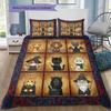 Cartoon Pattern Bedding Quilt Set Quilt Cover Pillowcase Home Decoration Birthday Gift (1 * duvet cover + 2 * pillowcase, without core)