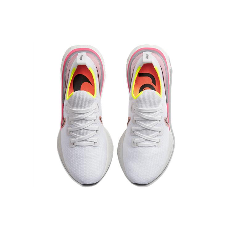 Ny Nike React Infinity Run Platinum Rosa Oransje Dame CD4372-004