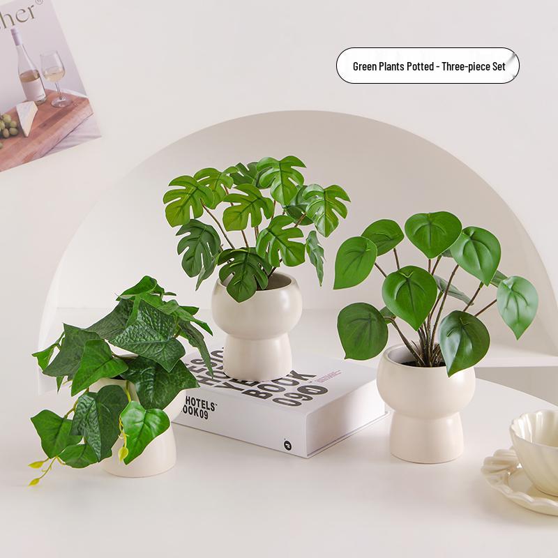 Artificial Bionic Potted Plant for Living Room Table or TV Cabinet