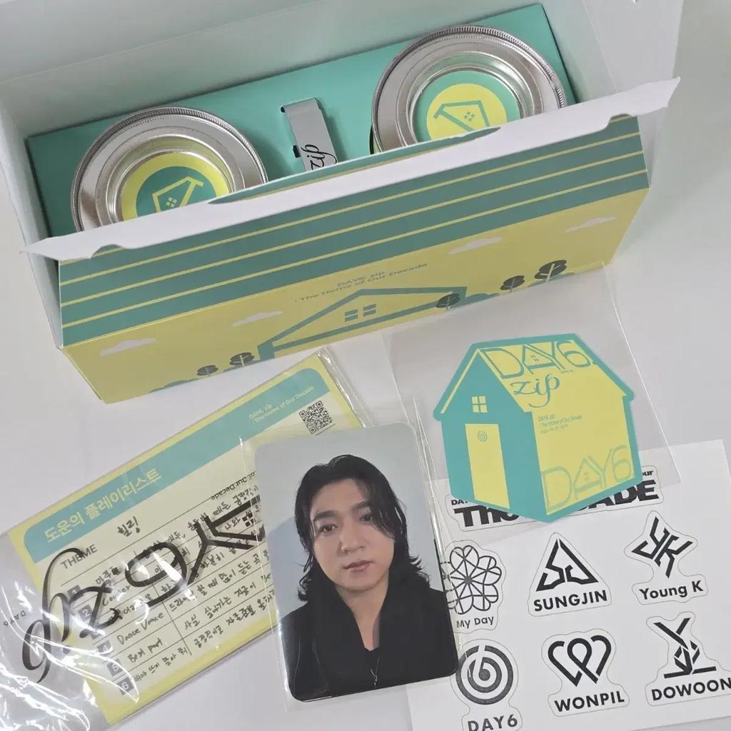 DAY6 Popup Store Day6 Zip Gift Scented Candle Confety Tattoo 