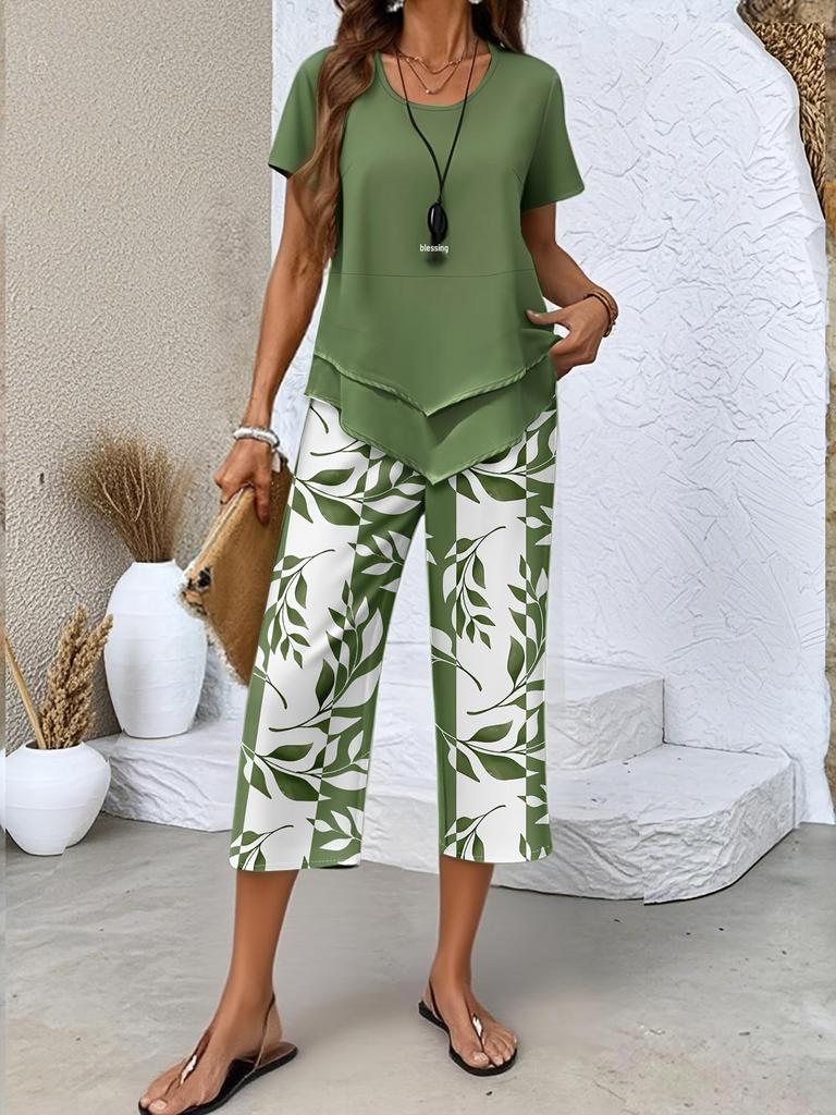 Completo Stampa Autunno Inverno 2026 per Donna: Elegante Completo Due Pezzi da Pendolare
