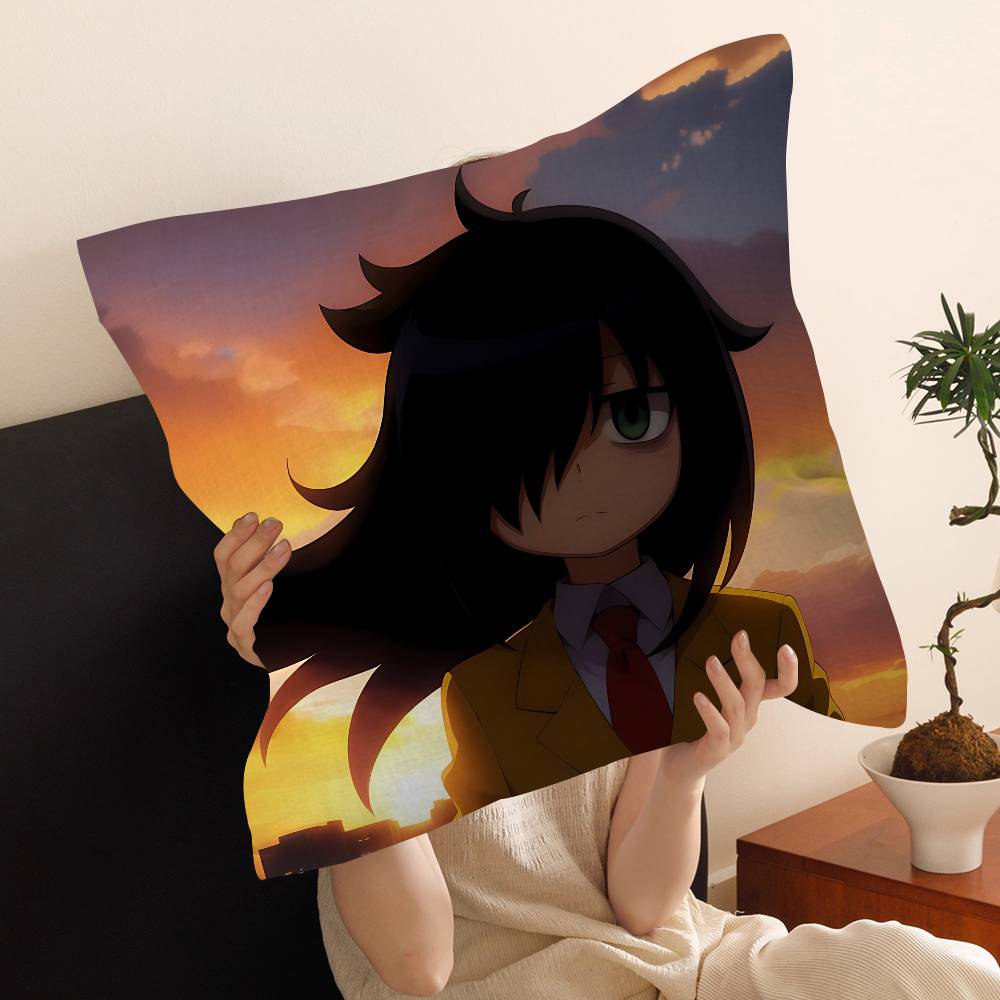 Watamotes KKurokis TTomokos Cushion Cover Pillowcase Upholstery Sofa Throw Pillow Home Decor Pillowcas