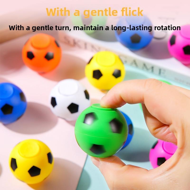 Multicolor Creative Soccer Shaped Plastic Gyro Children Toy For Entertainment