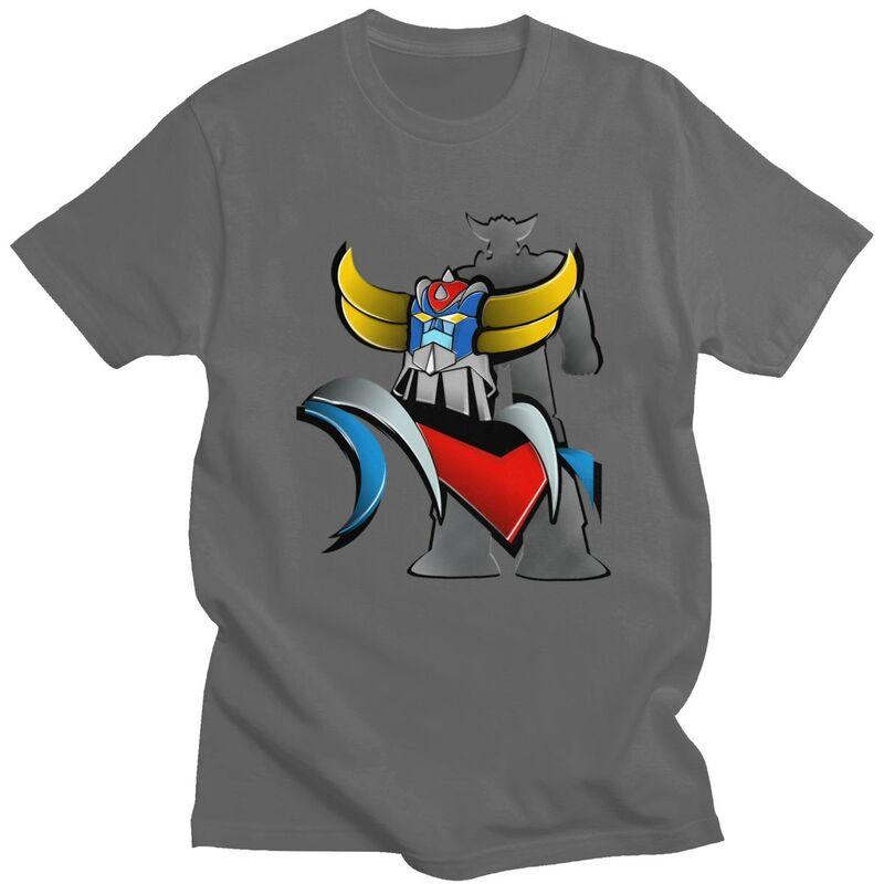 Custom Cool Vintage UFO Robot Goldorak Grendizer T Shirt Men 100 Cotton Tshirt Casual Tee Tops Streetwear Tshirts