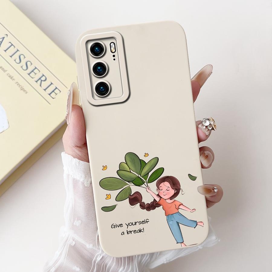 

For Huawei P40 Case P40Pro Soft Matte Camera Protective Cute Rabbit Phone Cases For Huawei P40 Lite p 40 Fundas Cover Coque Huawei P40