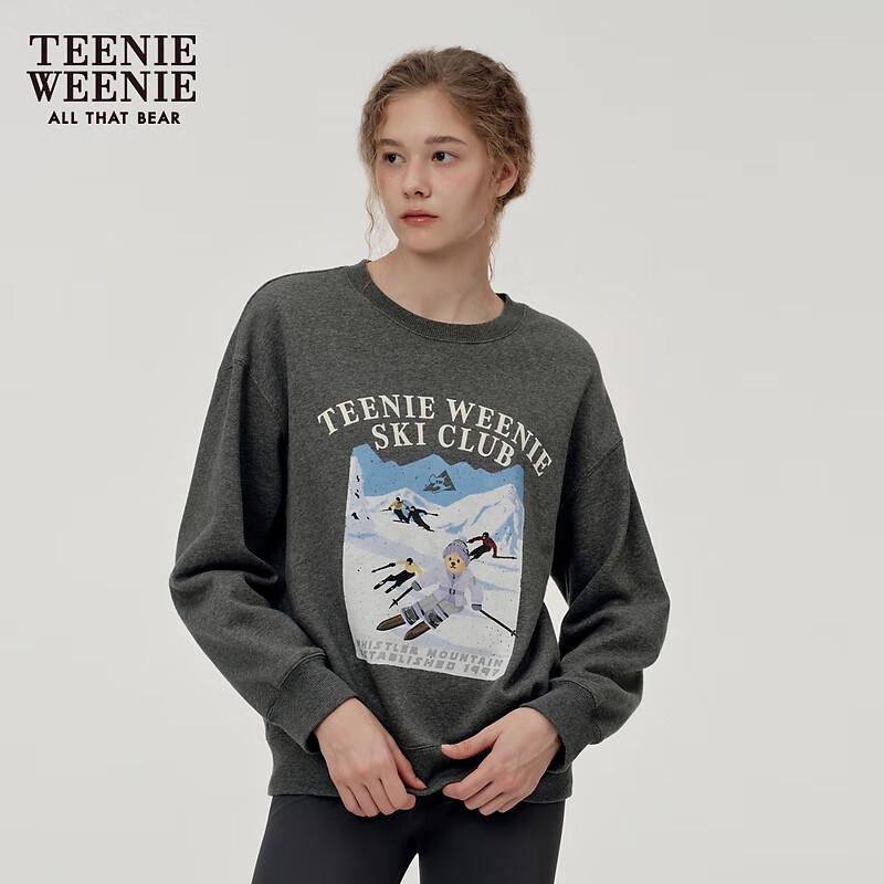 Teenie Weenie Women's Ski Bear Graphic Sweatshirt