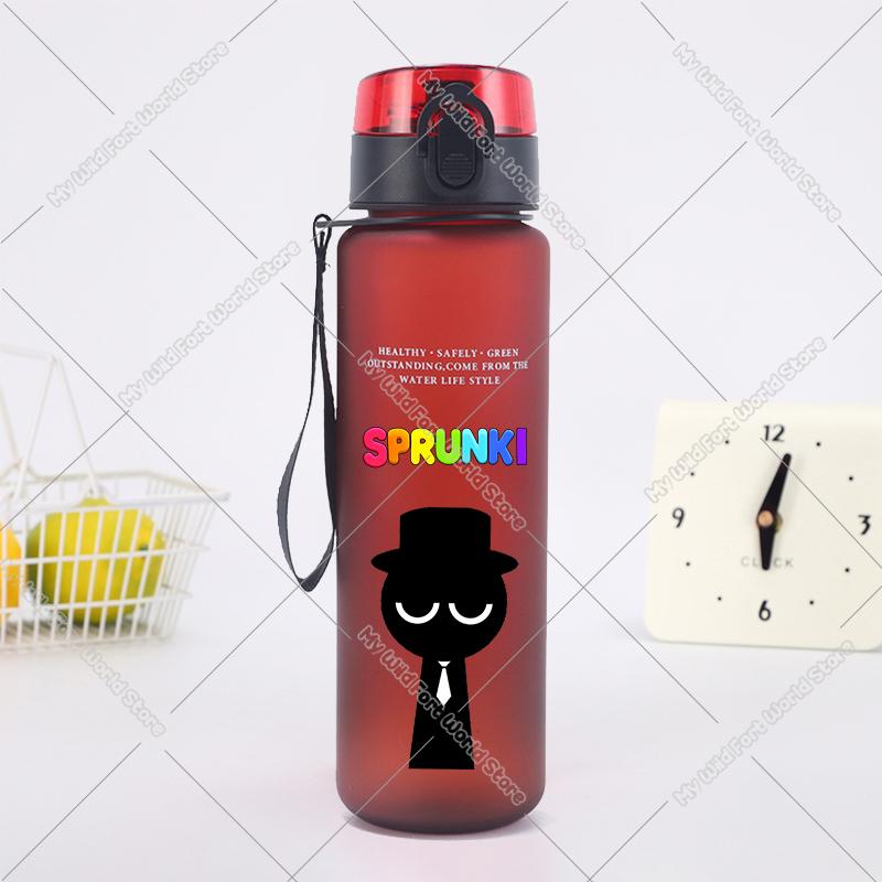 650ML Hot Game Sprunki Water Bottle Portable Children Outdoors Drinking Bottles Large Capacity Sport Fitness Water Cup Xmas Gift