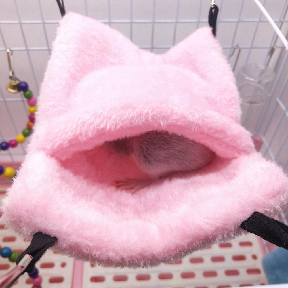 Pink Hamster Squirrel Hanging Hammock Winter Warm Pet Nest Sleeping Bed Cave Cagepink S
