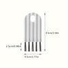 Multi-Purpose Cleaning Brush for Keyboards, Cups Bottles - Ergonomic White Plastic Gap Cleaner with Curled Cover Brush, Suitable for Bedrooms, Kitchen