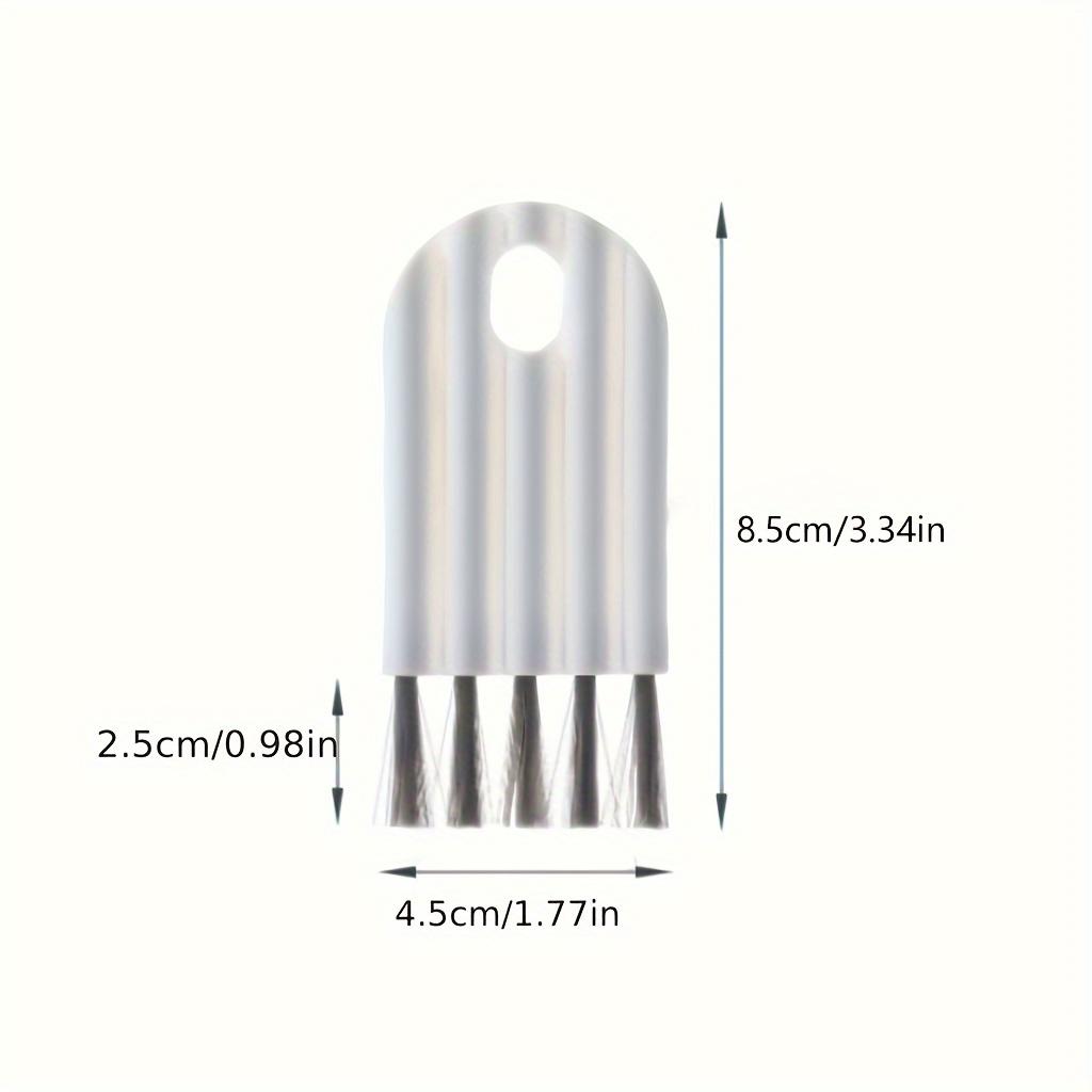 Multi-Purpose Cleaning Brush for Keyboards, Cups Bottles - Ergonomic White Plastic Gap Cleaner with Curled Cover Brush, Suitable for Bedrooms, Kitchen