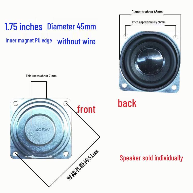 DIY Mini Loudspeaker: 2-4 Inch, 2-4 Ohm, 5W - High Volume Audiophile Modification