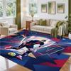Kylian Mbappe Design Crystal Velvet Rug Soft Decorative Mat for Bedroom Entrance