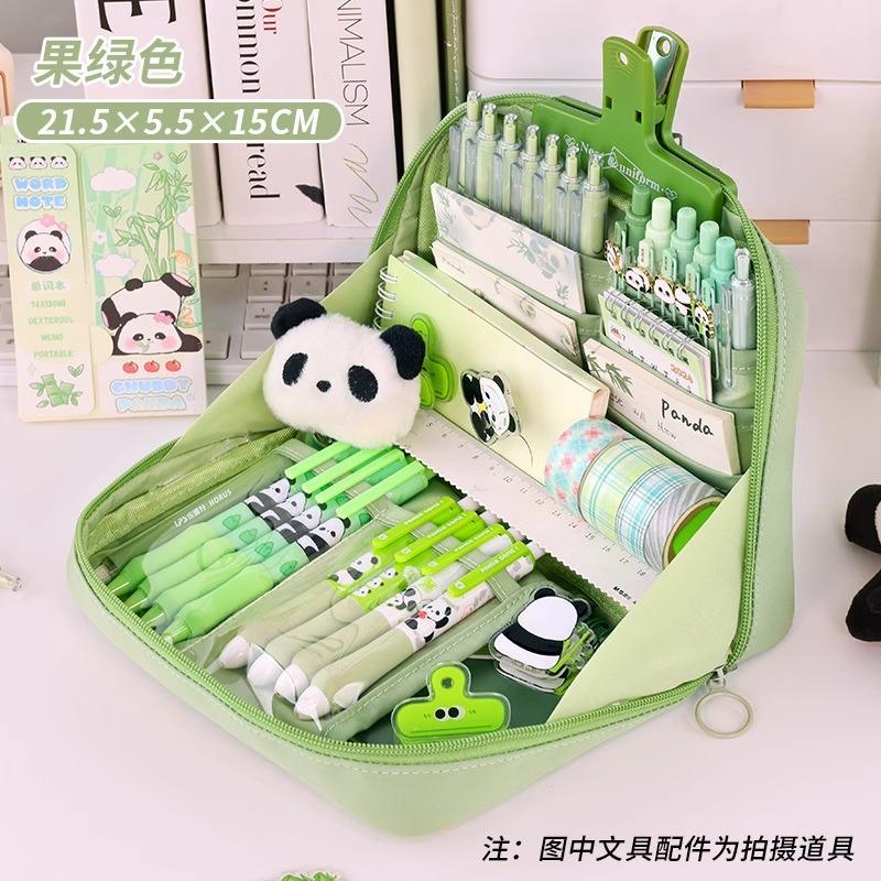 12-Layer Large-capacity Pencil Case Korean Version of Simple Girls Pencil Case Cute Stationery Primary School Pencil Case