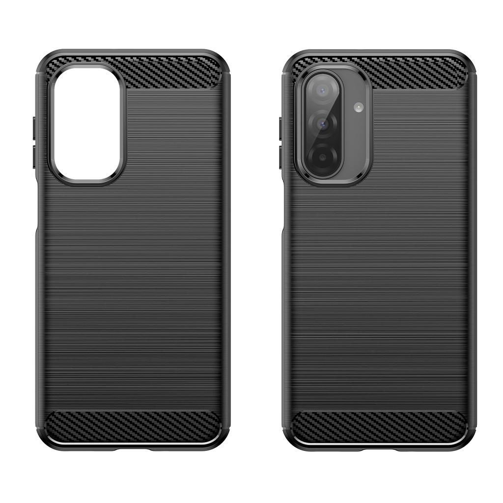 WANLONFENG LS Series For Samsung Galaxy A17 Case with Screen Film,Large Lens Hole Brushed Texture TPU Phone Cover