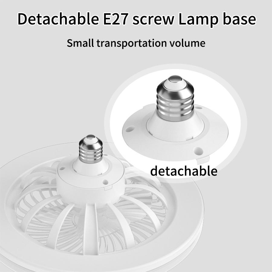 Moderne Design E27 Enkel Praktisk Innendørs Multifunksjonell Pendel Smart Viftelys For Stue Soverom Vifte og Lampe