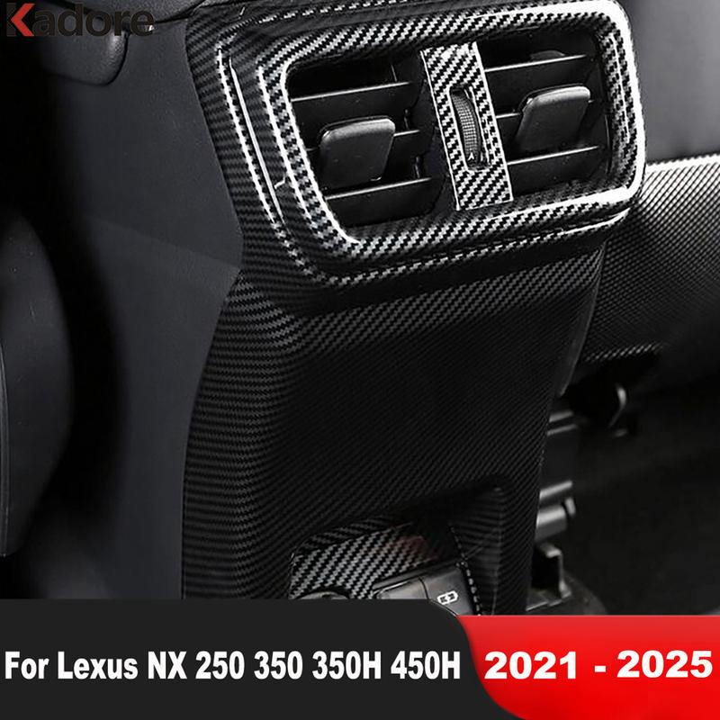 Car Armrest Box Rear Air Condition Vent Outlet Cover Trim For Lexus NX 250 350 350H 450H -2024 2025 Interior Accessories