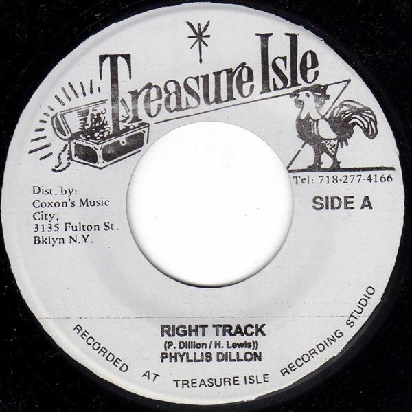 

7inch Record PHYLLIS DILLON Right Track Rock Steady NONE Treasure Isle Jamaica Reggae Ska Dub Used