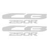 Motorcycle Sticker Motorcycle Sticker Accessory Decal Fit For Honda CB250R CB250R 2017-2020 2021 2022 (Color: Grey)