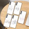 Baby Mom Dad Family Hand  Phone Case For Samsung Galaxy A73,A72,A71,A70,A53,A52,A51,Others Soft Black Cover