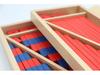 Montessori Math Teaching Aids: Small Wooden Red & Blue Number Rods for Number Concept Cognition and Education