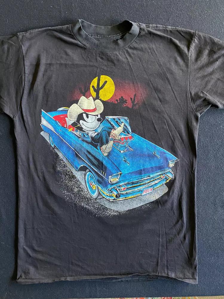 FELIX THE CAT RED Cowboy  Full Size S-5XL Unisex T-Shirt L