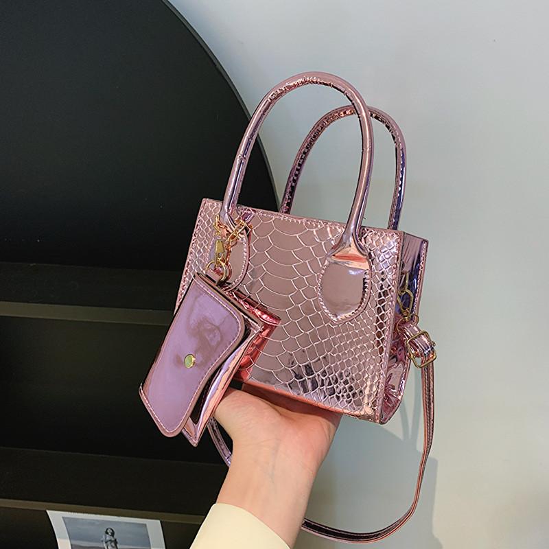 

Modern Casual Mini Handbag 2023 Fashion Pu Material In Five Colors рожевий