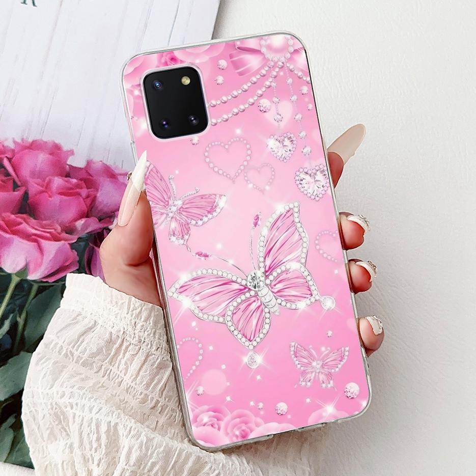 For Samsung Galaxy Note 10 Lite Case SM-N770F Luxury Love Heart Painted Cover Soft Slim Phone Case For Samsung Note10 Lite Shell