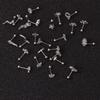 1piece Gold Color Crown Star Flower CZ Tragus Cartilage Stainless Steel Ear Stud Piercing Crystal Daith Earring