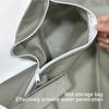 2pcs Wet Bags Zippered Water Proof Portable Outdoor Storage Bag Organizer for Wet Clothes Green White