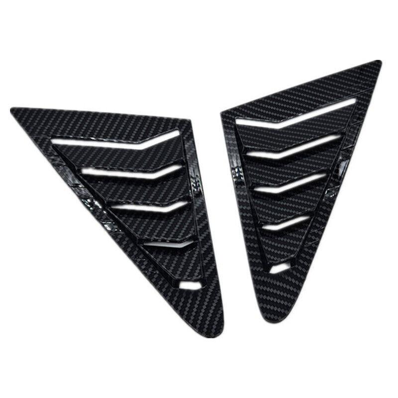 For Nissan Tiida Hatchback 2005-2010 Car Front Triangle Window Louver Side Shutter Blind Shades Cover Trim Sticker Vent Carbon