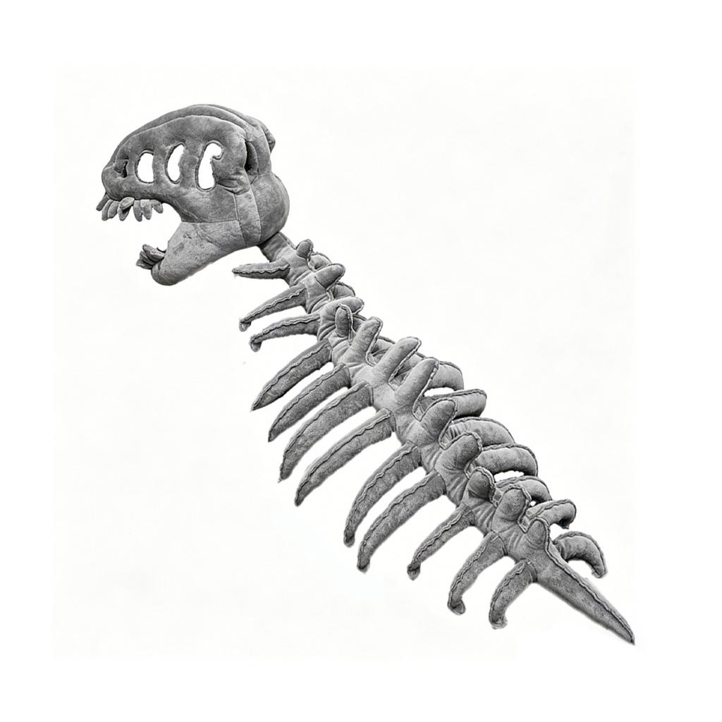 PP Cotton Dinosaur Skeleton Costume Skeleton Design 3D Dinosaur Skeleton Capes Plush Softness Easy To Clean for Halloween Themed