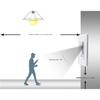 Wall Mounted Motion Sensor Switch with US PIR Infrared Automatic Light Activation for Energy Saving and Security