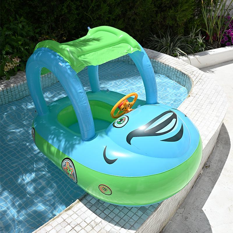 Inflatable Kids Car Seat Pool Float with Sunshade